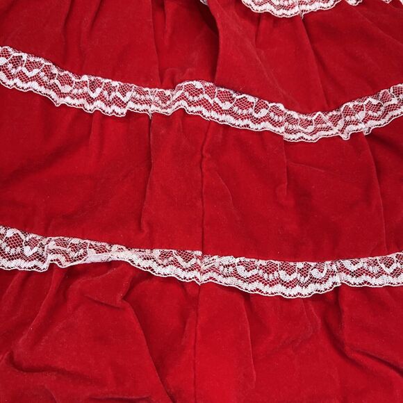 Babyfair Dress Toddler Girls 18 m Red Velvet Lace Christmas - Picture 12 of 16